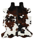 Tricolor X-Large European Cowhide Rug 6'10"H x 6'1"W #20537 by Hudson Hides
