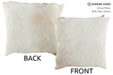 Grey with Beige Cowhide Pillow 16x16 #20806 by Hudson Hides