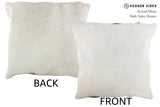 Grey Cowhide Pillow 16x16 #21217 by Hudson Hides