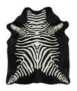Zebra X-Large Brazilian Cowhide Rug 7'0"H x 5'10"W #21869 by Hudson Hides