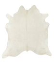 Solid White X-Large Brazilian Cowhide Rug 7'5"H x 6'3"W #22379 by Hudson Hides