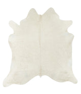 Solid White X-Large Brazilian Cowhide Rug 7'5"H x 6'3"W #22379 by Hudson Hides