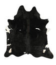 Black and White X-Large Brazilian Cowhide Rug 7'5"H x 6'8"W #22695 by Hudson Hides