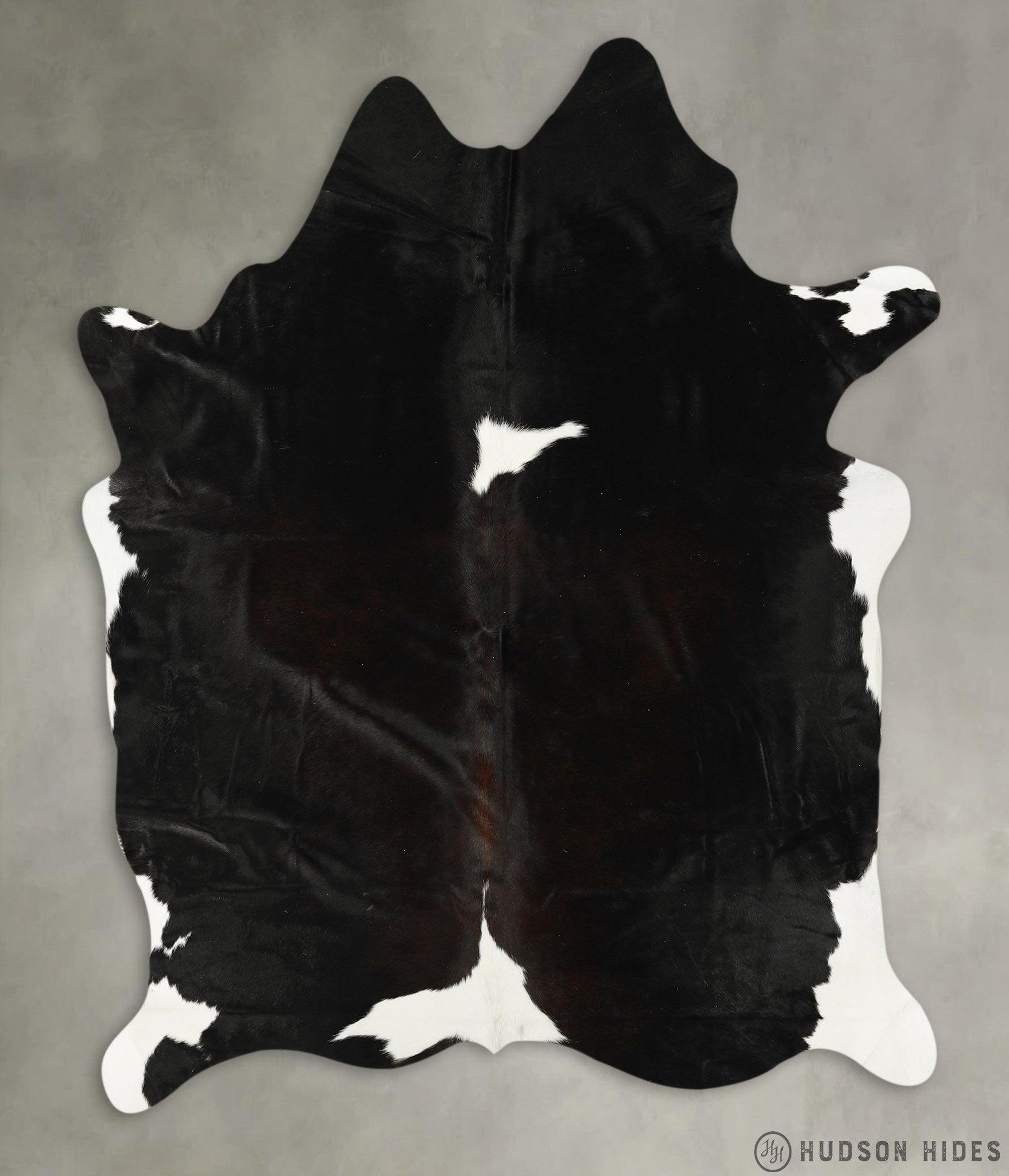 Black and White XX-Large Brazilian Cowhide Rug 7'11"H x 6'5"W #22737 by Hudson Hides