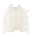 Solid White XX-Large Brazilian Cowhide Rug 7'4"H x 7'1"W #23127 by Hudson Hides