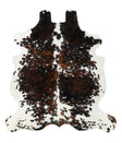 Tricolor X-Large European Cowhide Rug 7'0"H x 6'4"W #24125 by Hudson Hides