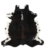 Tricolor X-Large European Cowhide Rug 6'8"H x 6'8"W #24191 by Hudson Hides