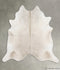 Solid White XX-Large Brazilian Cowhide Rug 7'8
