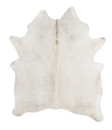 Solid White X-Large Brazilian Cowhide Rug 7'2"H x 5'11"W #27299 by Hudson Hides