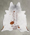 Salt and Pepper Brown X-Large Brazilian Cowhide Rug 7'2