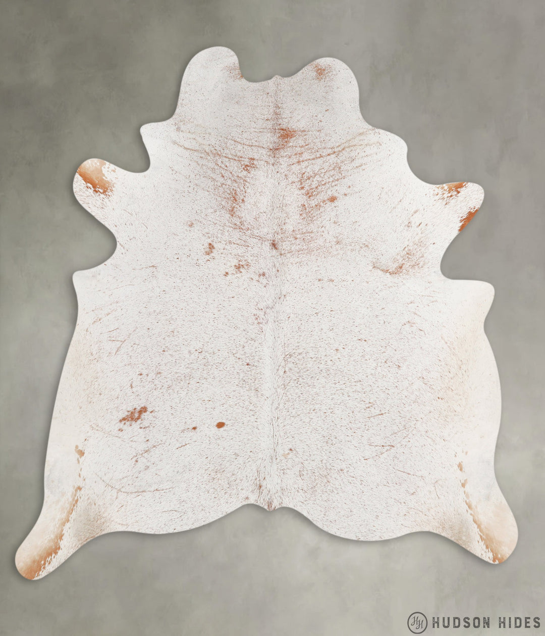 Salt and Pepper Brown X-Large Brazilian Cowhide Rug 7'0"H x 6'7"W #275