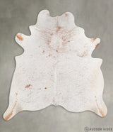 Salt and Pepper Brown X-Large Brazilian Cowhide Rug 7'0"H x 6'7"W #27539 by Hudson Hides