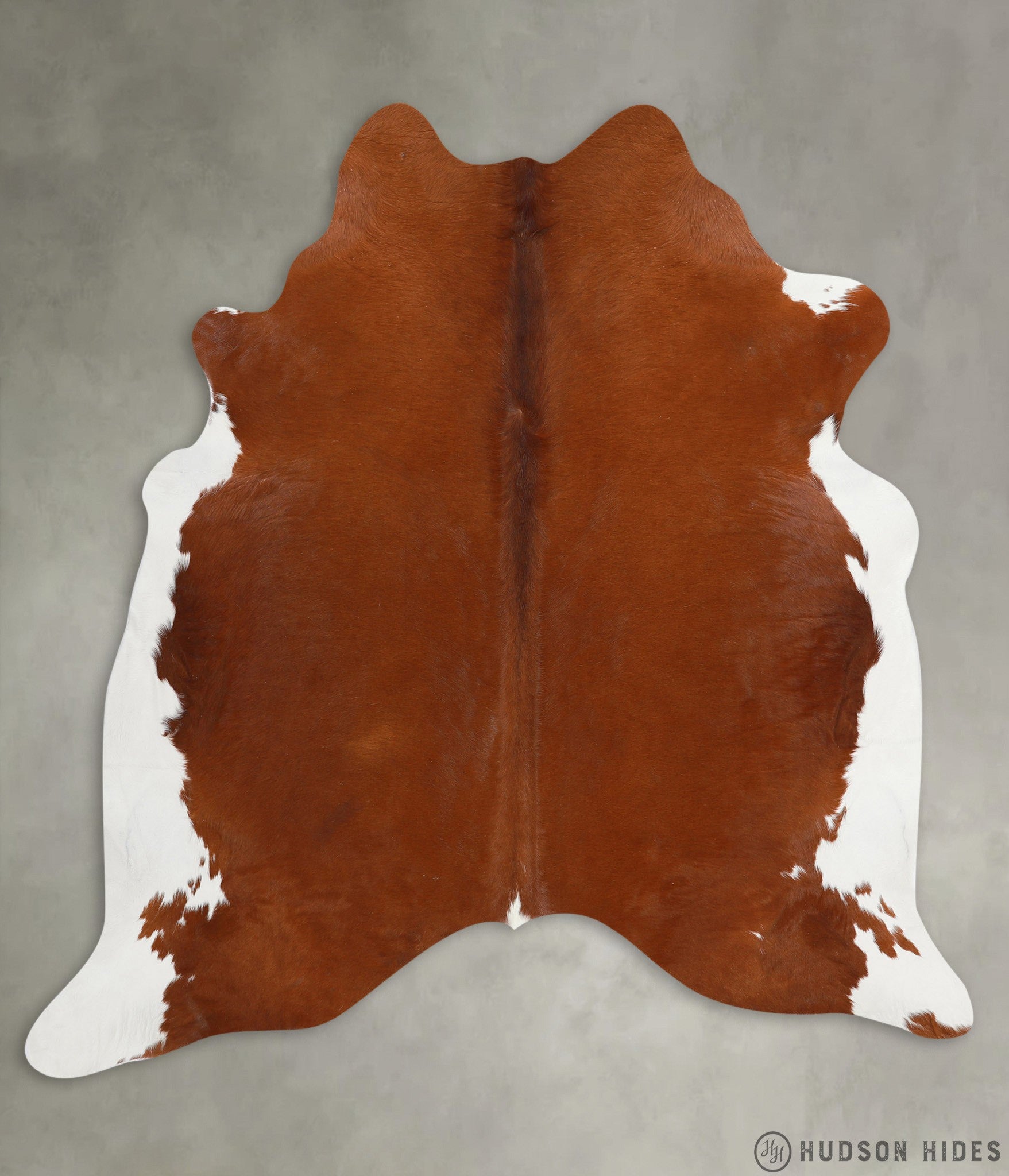 Brown and White Regular X-Large Cowhide Rug #28383