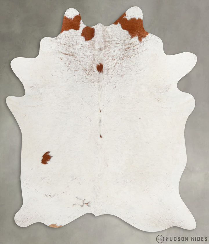 Salt and Pepper Brown X-Large Brazilian Cowhide Rug 7'0"H x 5'11"W #28724 by Hudson Hides