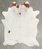 Salt and Pepper Brown X-Large Brazilian Cowhide Rug 7'0