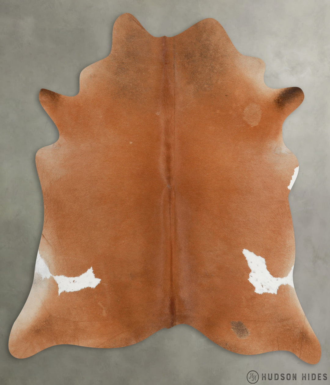 Brown and White Regular X-Large Brazilian Cowhide Rug 7'0"H x 6'3"W #2