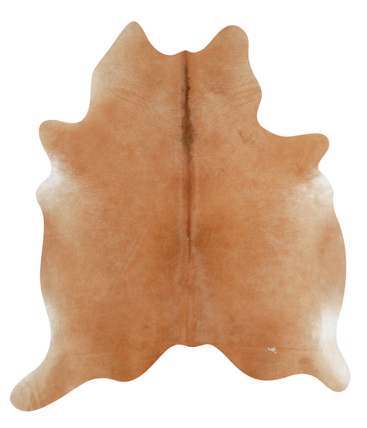 Solid Brown X-Large Brazilian Cowhide Rug 7'4"H x 6'6"W #28998 by Hudson Hides