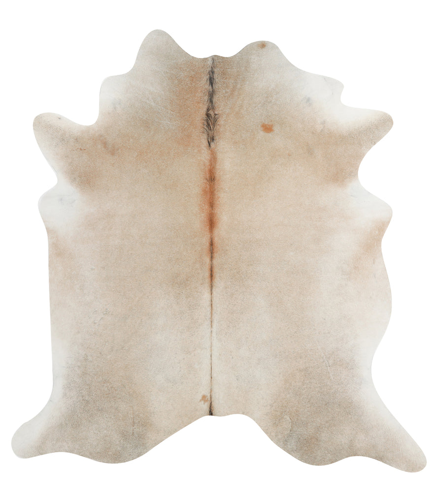 Grey with Beige X-Large Brazilian Cowhide Rug 7'0"H x 6'8"W #29018 by Hudson Hides