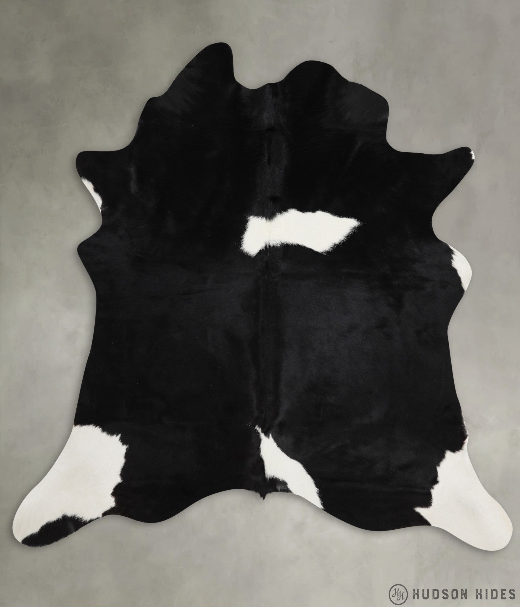 Black and White XX-Large Cowhide Rug #29251