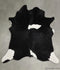 Black and White XX-Large Brazilian Cowhide Rug 7'4