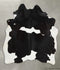 Black and White X-Large Brazilian Cowhide Rug 7'3