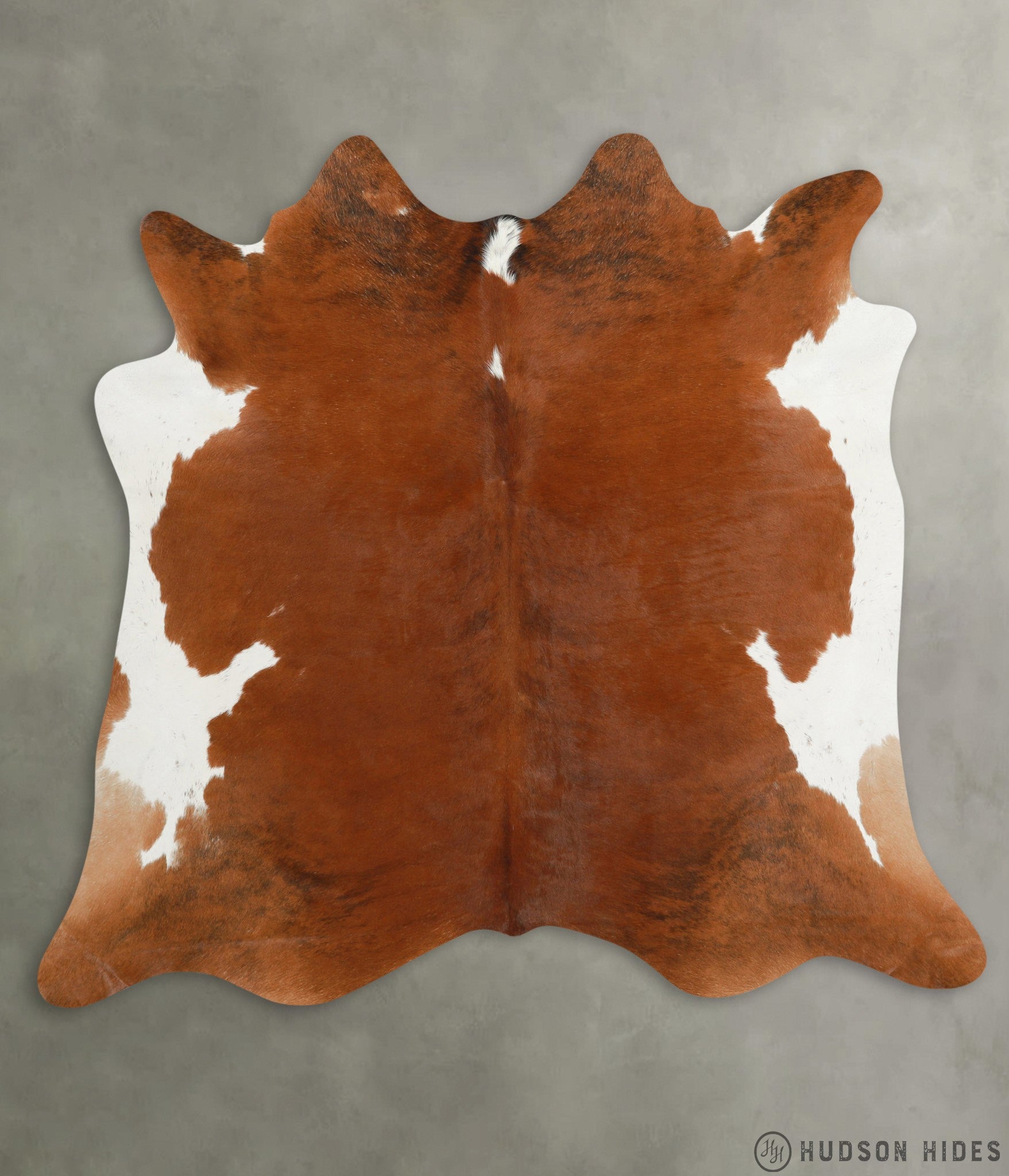 Brown and White X-Large Cowhide Rug #29877
