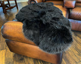 Black New Zealand Sheepskin 2' x 3' by Hudson Hides