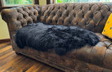 Black New Zealand Sheepskin 2' x 3' by Hudson Hides