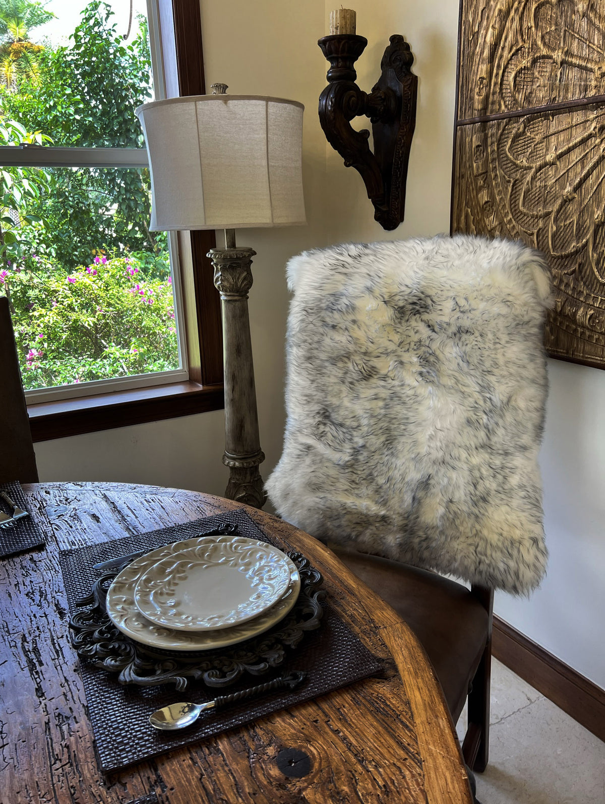 Gray Mist New Zealand Sheepskin 2' x 3' by Hudson Hides