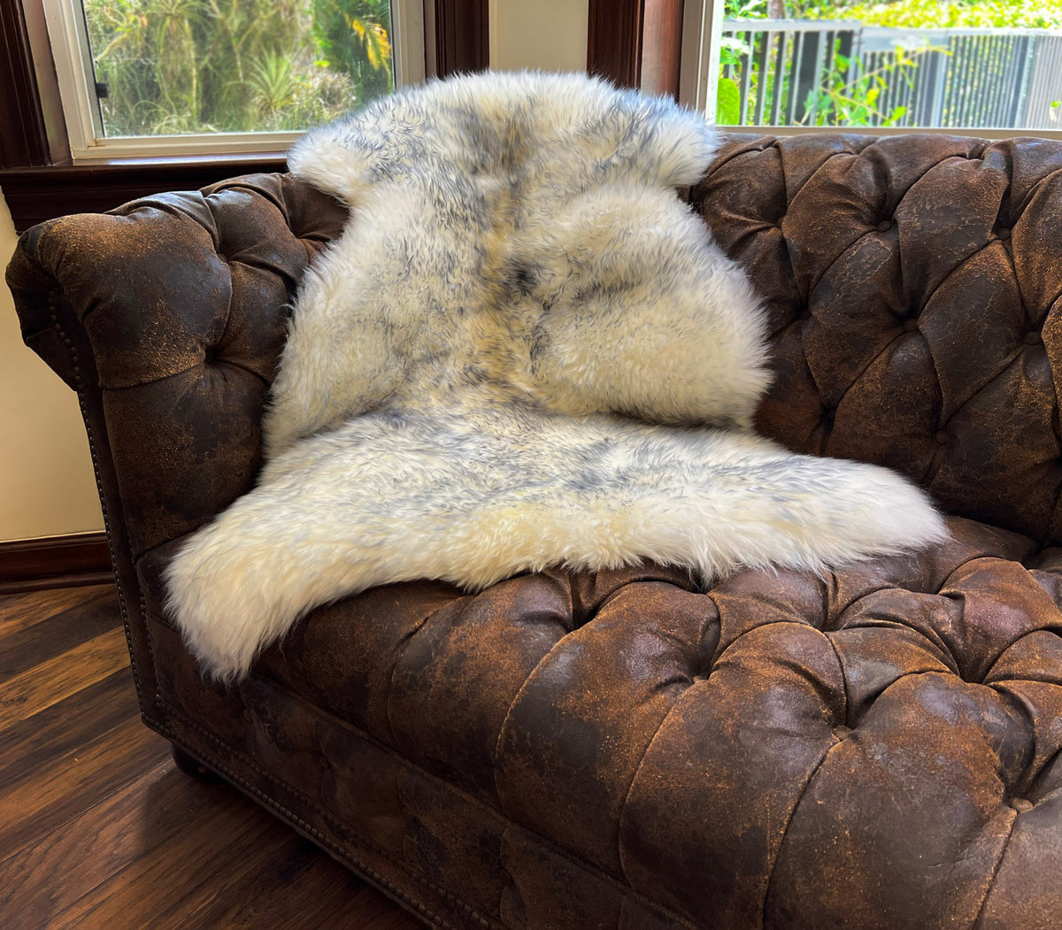 Gray Mist New Zealand Sheepskin 2' x 3' by Hudson Hides