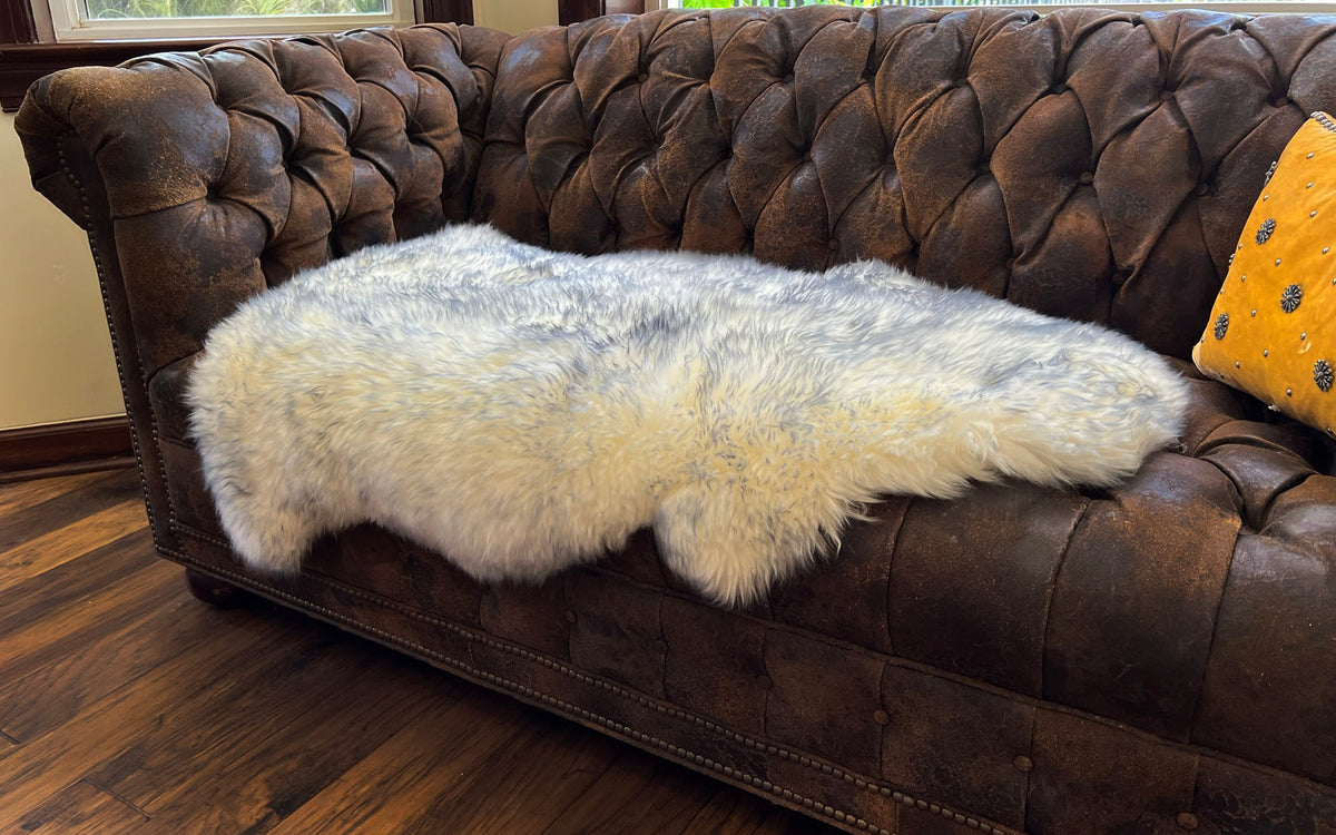 Gray Mist New Zealand Sheepskin 2' x 3' by Hudson Hides