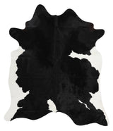 Black and White X-Large Brazilian Cowhide Rug 7'1"H x 5'11"W #30071 by Hudson Hides