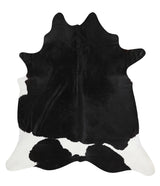 Black and White XX-Large Brazilian Cowhide Rug 7'11"H x 6'10"W #30336 by Hudson Hides