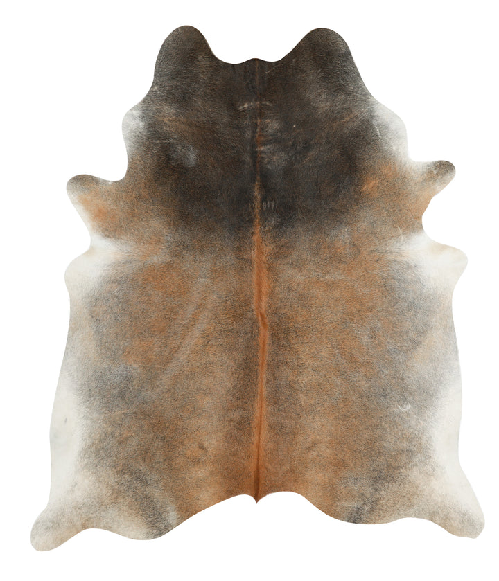 Grey with Beige XX-Large Brazilian Cowhide Rug 7'11"H x 6'10"W #31123 by Hudson Hides