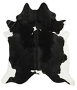 Black and White XX-Large Brazilian Cowhide Rug 7'11"H x 6'8"W #31371 by Hudson Hides