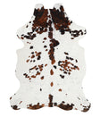 Tricolor X-Large European Cowhide Rug 7'2"H x 5'8"W #32478 by Hudson Hides