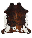 Tricolor X-Large European Cowhide Rug 7'0"H x 6'8"W #32693 by Hudson Hides