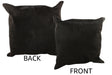 Solid Black Cowhide Pillow 20x20 #34237 by Hudson Hides
