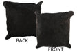 Solid Black Cowhide Pillow 20x20 #34395 by Hudson Hides