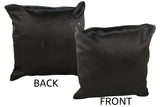 Solid Black Cowhide Pillow 20x20 #34401 by Hudson Hides