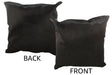 Solid Black Cowhide Pillow 20x20 #34402 by Hudson Hides
