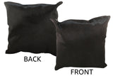 Solid Black Cowhide Pillow 20x20 #34402 by Hudson Hides