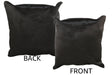 Solid Black Cowhide Pillow 20x20 #34405 by Hudson Hides