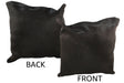 Solid Black Cowhide Pillow 20x20 #34406 by Hudson Hides