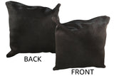 Solid Black Cowhide Pillow 20x20 #34406 by Hudson Hides