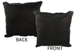 Solid Black Cowhide Pillow 20x20 #34408 by Hudson Hides