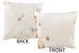 Brown and White Cowhide Pillow 16x16 #34716 by Hudson Hides