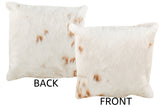 Brown and White Cowhide Pillow 16x16 #34716 by Hudson Hides