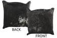 Black and White Cowhide Pillow 16x16 #34749 by Hudson Hides