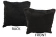 Solid Black Cowhide Pillow 16x16 #34972 by Hudson Hides